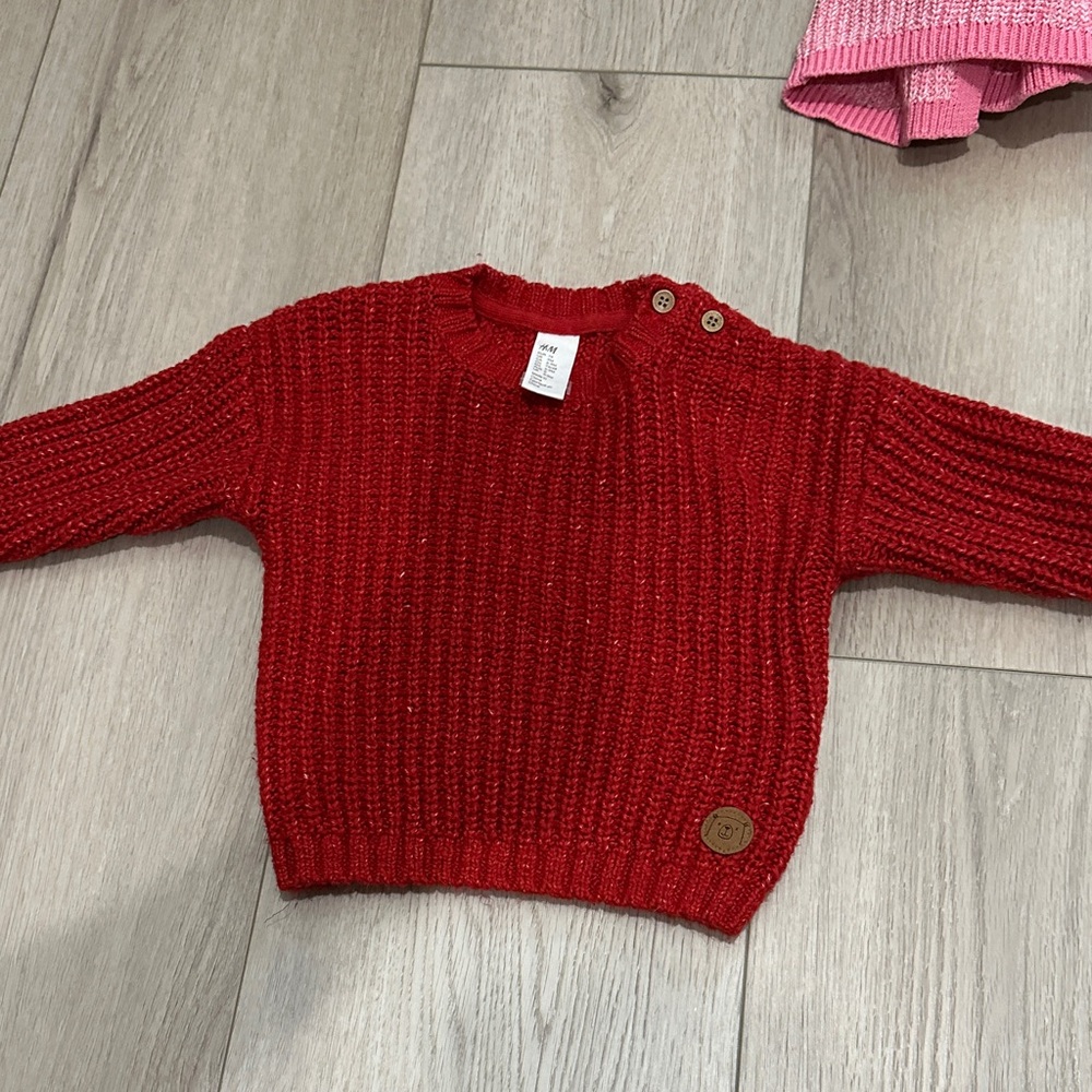 Cozy Red Knit Sweater